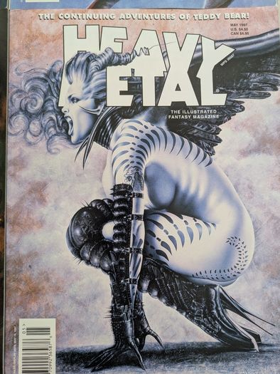 Lot of 4 Heavy Metal Magazines Comics 1996/1997
