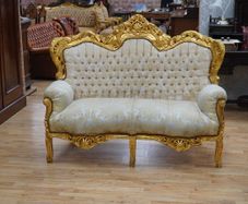 Versailles Gold Baroque Loveseat