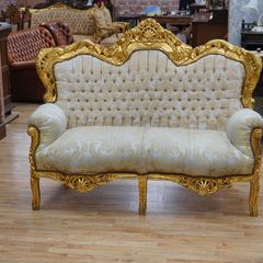 Versailles Gold Baroque Loveseat