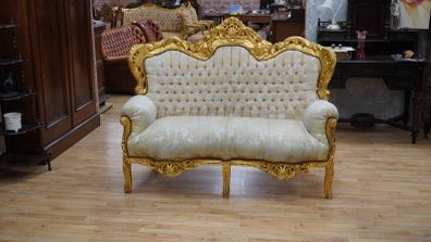 Versailles Gold Baroque Loveseat