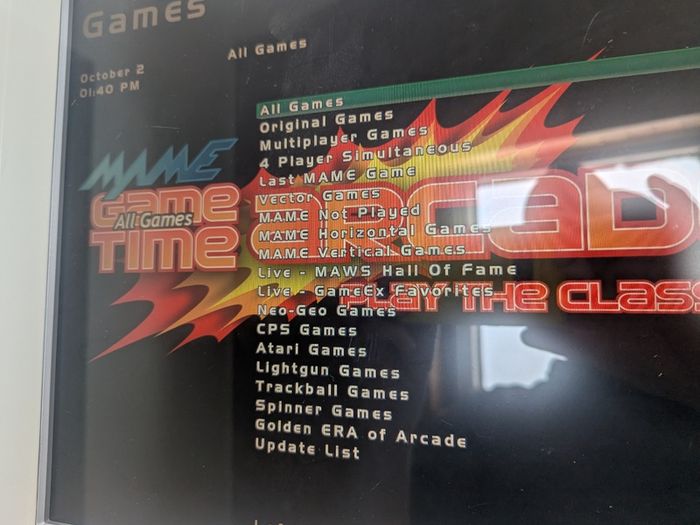 Cocktail Arcade machine