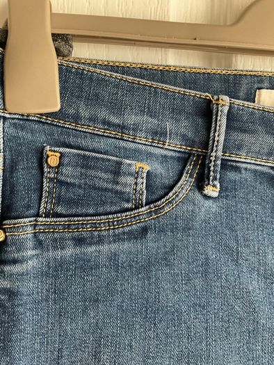 River Island 'Molly' Mid-Rise Skinny Jeans (Blue Denim)