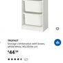 IKEA Trofast storage unit with 6 boxes - white Image 2