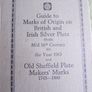 Vintage 1959 And 1963 Guide Booklet To British & Irish Silver Plate Marks Identification 1959 And 1963 Vintage Image 3