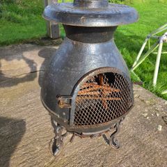 Vintage Style Metal Chiminea - Kerry