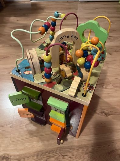 Battat Zany Zoo Wooden Activity Cube Assortment