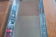 Beautiful Heavy Venetian Style Tray with flower design