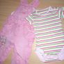 Brand new baby girl's dungaree set, 3-6 mths Image 3