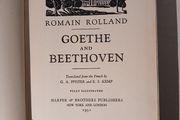 Goethe and Beethoven by Romain Rolland 1931 First Edition