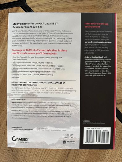 OCP Oracle Certified Professional Java SE 17 Developer Certification - Practice Tests