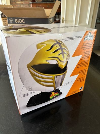 Power Rangers - White Ranger Helmet - sealed