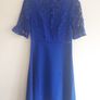 Elegant Blue Lace Dress Image 3