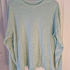 mint green long sleeve top