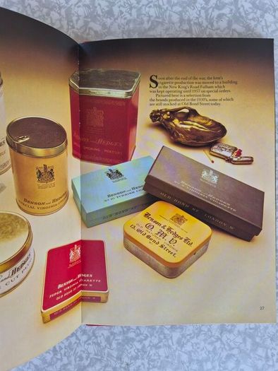 Benson & Hdges, 100 years,souvenir book