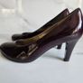 Gabor ladies medium heel court bordeaux leather shoes size UK6 EU 39 new Image 8