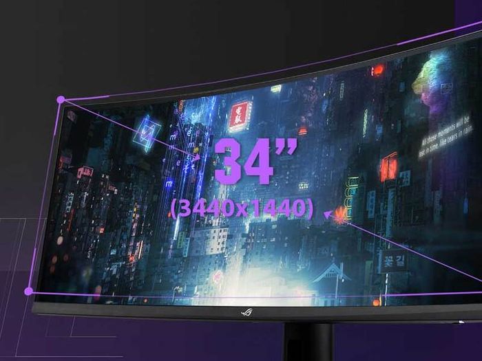 ASUS Curved Gaming Monitor Ultra Wide QHD VA LED 180Hz FreeSync Premium Pro for Immersive Gameplay