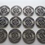 Antique German banknotes & commemorative bank note coins in wood case Image 9