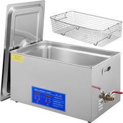 22L Ultrasonic Cleaner Machine Stainless Steel Ultrasonic Cleaning Machine Digital Heater Timer Jewelry Cleaning for Commercial Personal Home Use(22L)