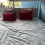 White solid wood sturdy double bed bunk Image 5