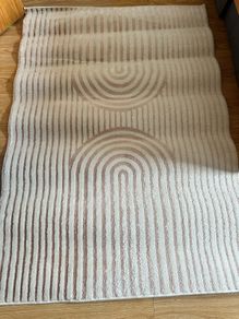 Cream & Beige Rug 160 x 110 cm