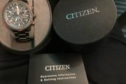 Citizen Promaster Navihawk A-T Ion Plated Bracelet Watch eco drive radio controlled brand new