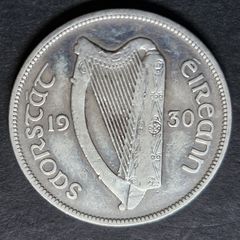 Ireland 1930 Silver Half Crown