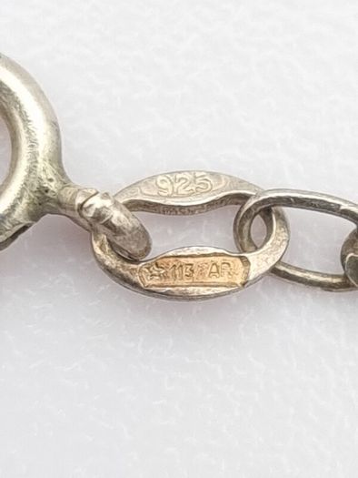 Vintage Italian 925 Sterling Silver Flat Curb Bracelet