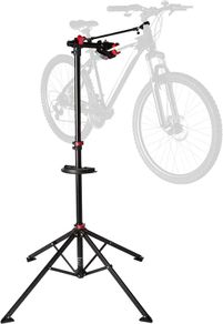 Ultrasport bicycle assembly stand, stable bicycle assembly stand, for repair work on all bicycle models, paint-friendly Quick Lock clamp, magnetic tool tray, maximum. 30 kg