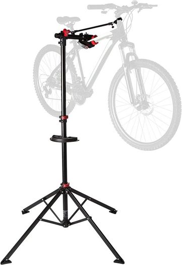 Ultrasport bicycle assembly stand, stable bicycle assembly stand, for repair work on all bicycle models, paint-friendly Quick Lock clamp, magnetic tool tray, maximum. 30 kg
