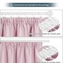Nursery Thermal Insulated Window Curtain - Pencil Pleated Light Block Curtain Drapes for Girl's Room Solid Bedroom Window Treatment for Noise Reducing, 2 Panels, W46 X L72, Pink Image 5