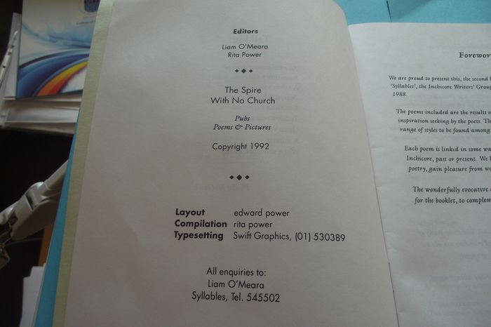 Book The Spire With no Church (Pubs Poems & Pictures) Syllables