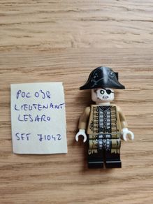 lego poc038 lieutenant lesaro, set pirates of caribbean 71042