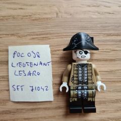 lego poc038 lieutenant lesaro, set pirates of caribbean 71042