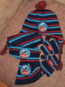 Thomas & Friends Boys Hat Scarf & Gloves Set