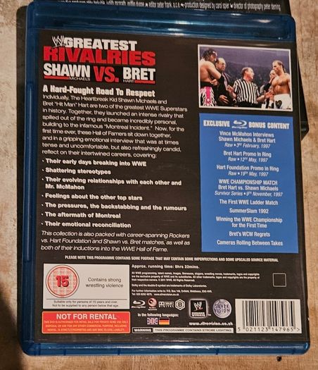 WWE wrestling blu rays