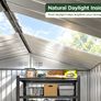 Metal Shed Skylight & Floor Frame 9.1 X 6.4 ft Image 7