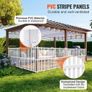 Vinyl Privacy Fence Panels, Air Conditioner Fence, Outdoor Privacy Screens for Trash Can, Pool Equipment Enclosure, Privacy Screen Kit Strip Panels 2 Panels Image 3