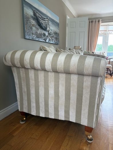 Large Finline Designer Sofa