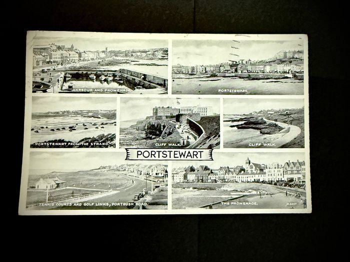 Framed Vintage Portstewart Postcard