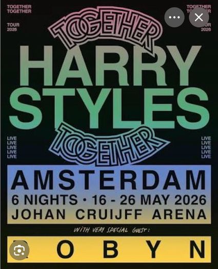 Harry Styles tickets Amsterdam x3