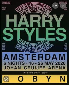 3x Harry Styles tickets