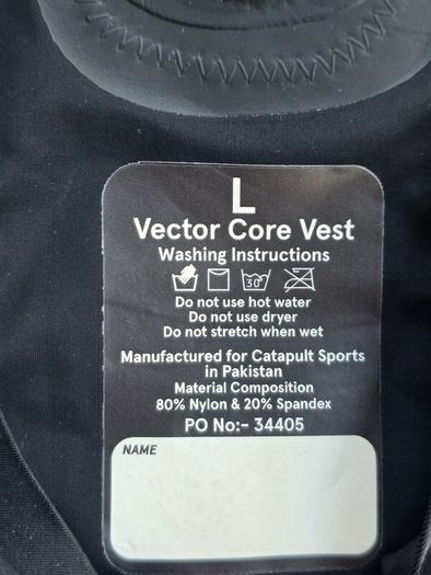 Catapult Vector GPS Performance Vest Mens Large