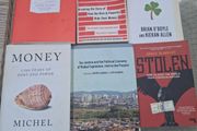 Six non fiction books on money and financial issues from progressive authors