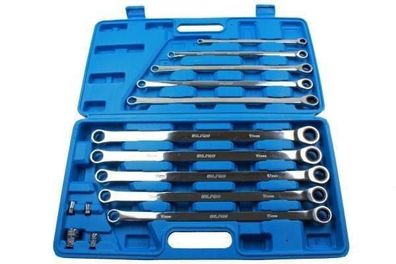 10 Piece Extra Long Ratchet Ring Spanner Set