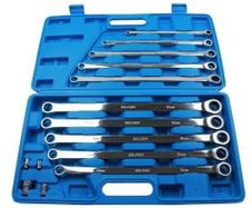 10 Piece Extra Long Ratchet Ring Spanner Set
