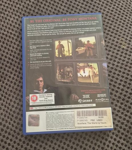 Scarface: The World Is Yours (PS2, PAL) - Complete Black Label (PRISTINE Near Mint Disc)