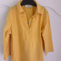 girls yellow collared tshirts long sleeve