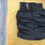 Ruched PU Bodycon Skirt black size M Image 6