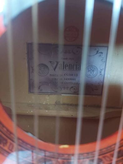 Valencia 1/2 size acoustic nylon string guitar