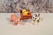 Lego Duplo Animals Pig Dog Yellow Bird